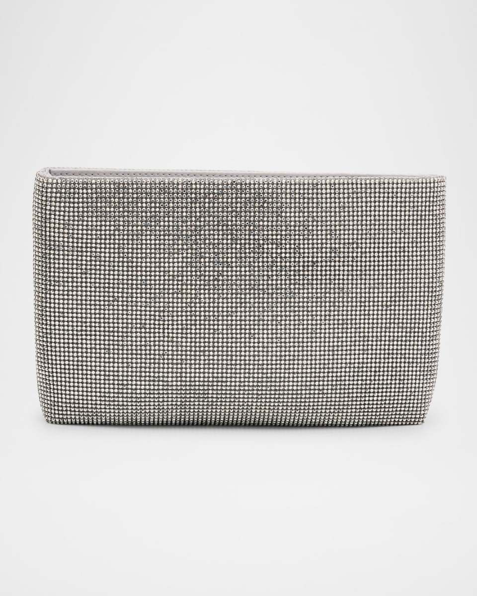 Lainey Mesh Brass Clutch Bag